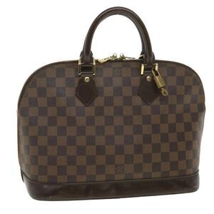 LOUIS VUITTON Damier Ebene Alma Hand Bag